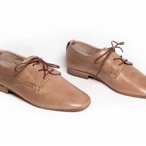 Either Or Cognac Brown Oxford Shoes