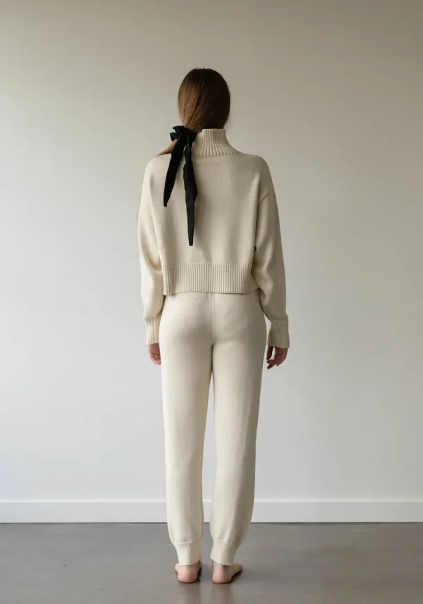 First Rite Cotton Crop Knit Ivory