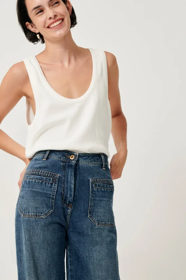 Johnny O High Rise Denim - Vintage Blue