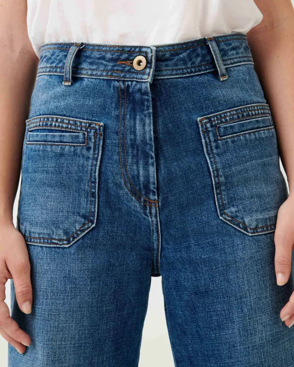 Johnny O High Rise Denim - Vintage Blue