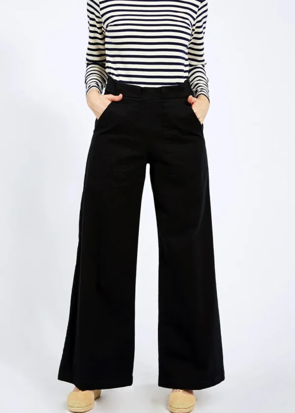 Long Sabrina Denim Pants | Black