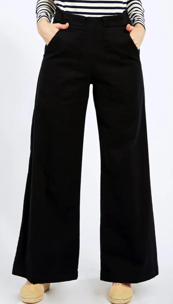 Long Sabrina Denim Pants | Black