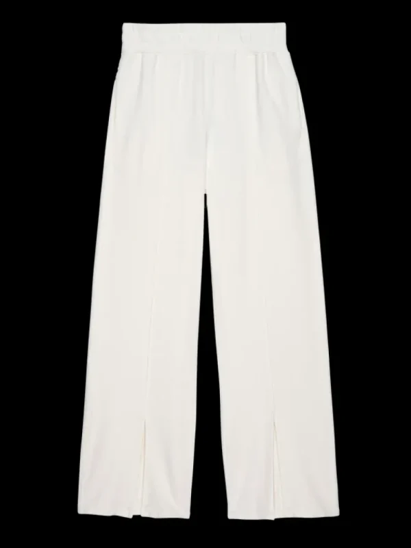 Nation LTD Lincoln Front Slit Knit Pant in Porcelain