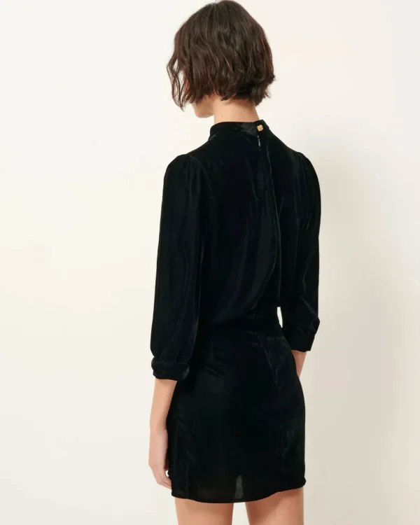 Sessun Dancing Dress in Black Velvet