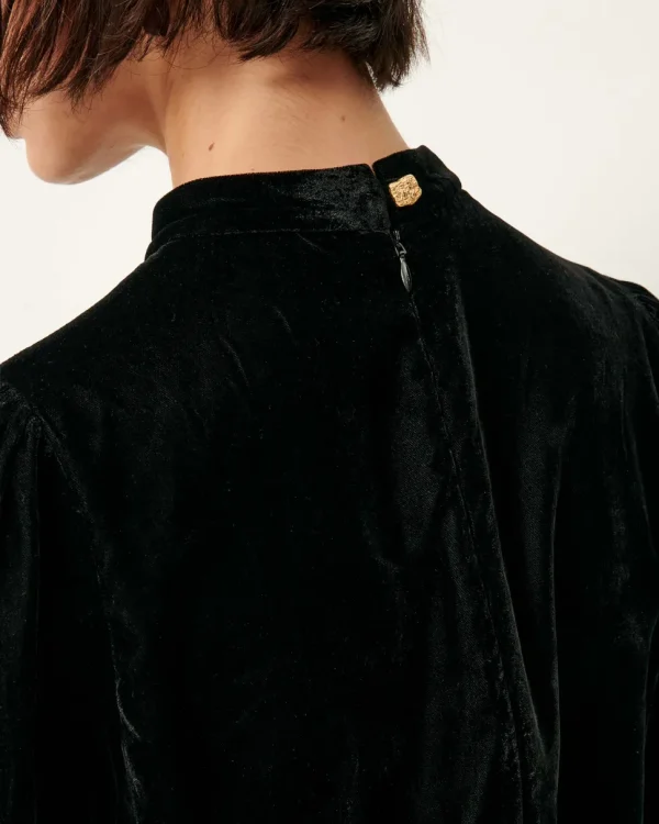 Sessun Dancing Dress in Black Velvet